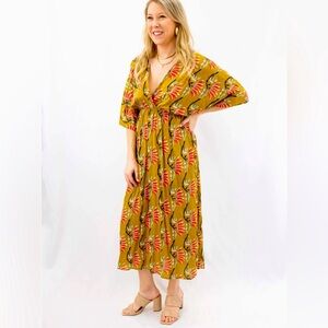 Molly Green Boutique Floral V Neck Dress